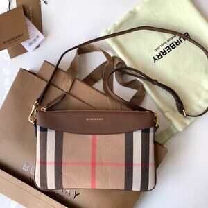 Brand new Burberry Women's Canvas Check Crossbody Bag
